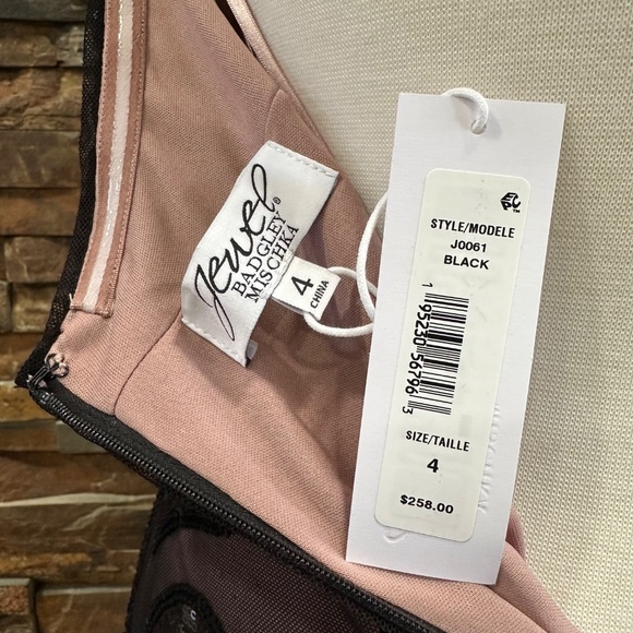 BADGLEY MISCHKA Scroll Sequin Halter Mini Dress Size 4 NWT - Picture 10 of 10